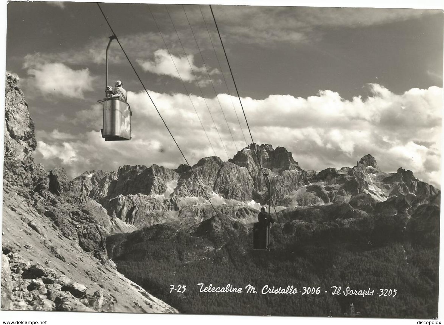 X3856 Telecabine Monte Cristallo - Il Sorapis - Panorama - (Belluno) / Non Viaggiata - Altri & Non Classificati