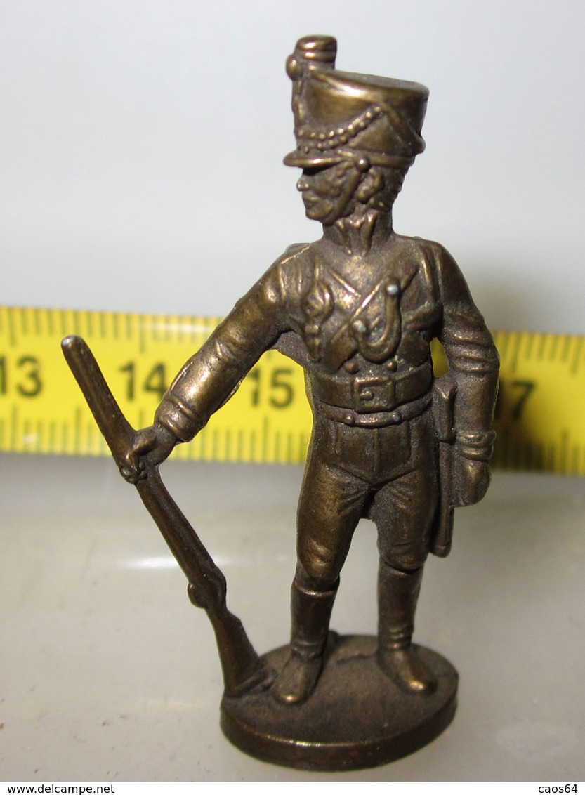 SOLDIERS OF PRUSSIA 1978 KINDER Ferrero METAL FIGURE BRASS BROWNED - Figurines En Métal