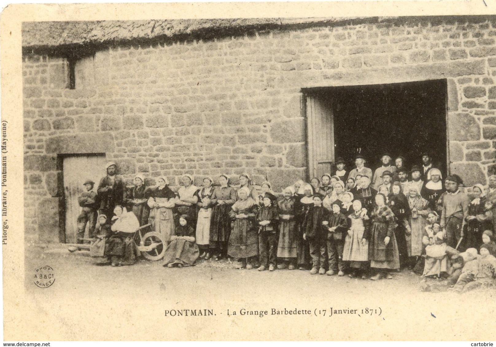 53 PONTMAIN - La Grange Barbedette (17 Janvier 1871) - TRÈS Animée - Carte Précurseur - Pontmain