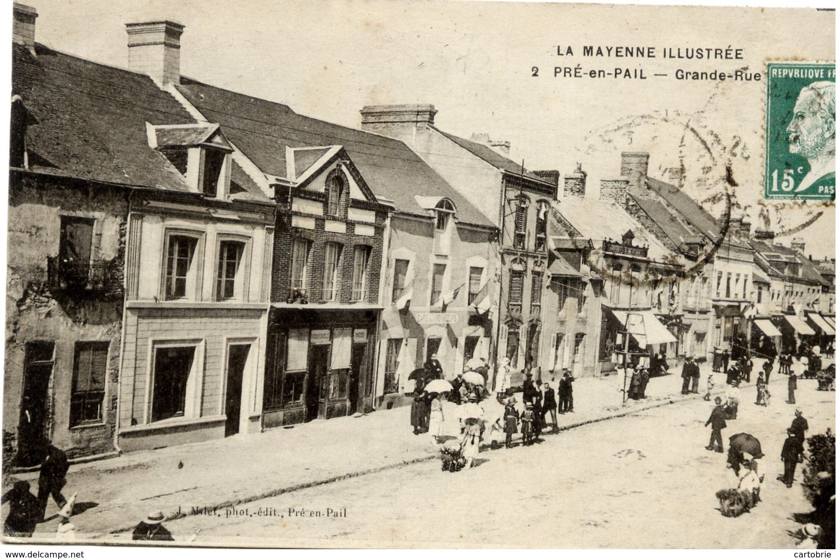 53 La Mayenne Illustrée - PRÉ-EN-PAIL - Grande-Rue - Animée - Pre En Pail