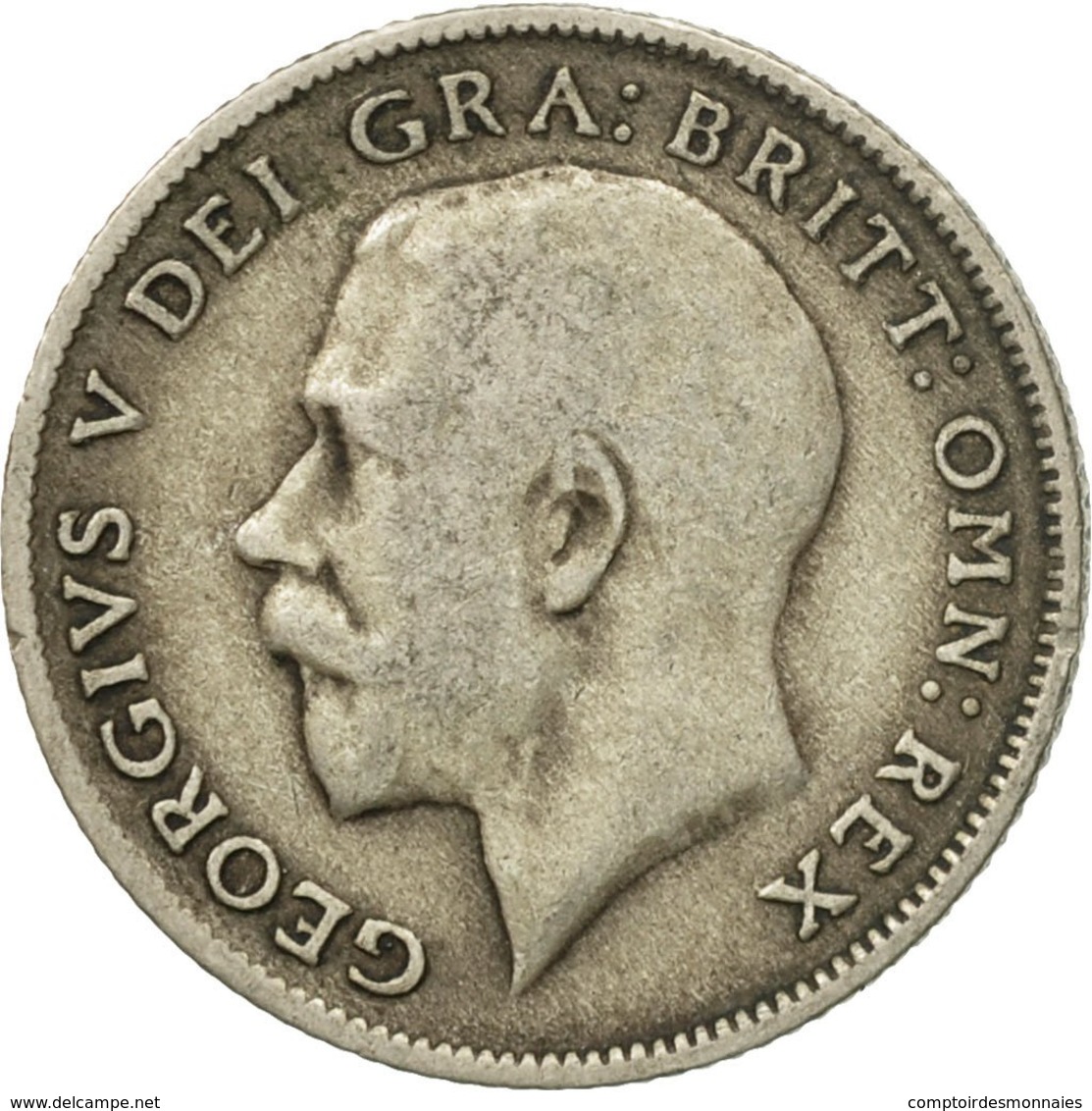Monnaie, Grande-Bretagne, George V, 6 Pence, 1921, TTB, Argent, KM:815a.1 - H. 6 Pence