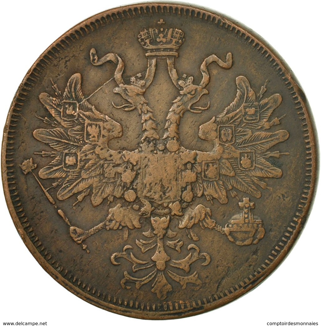 Monnaie, Russie, Alexander II, 5 Kopeks, 1865, Saint-Petersburg, TTB, Cuivre - Russia