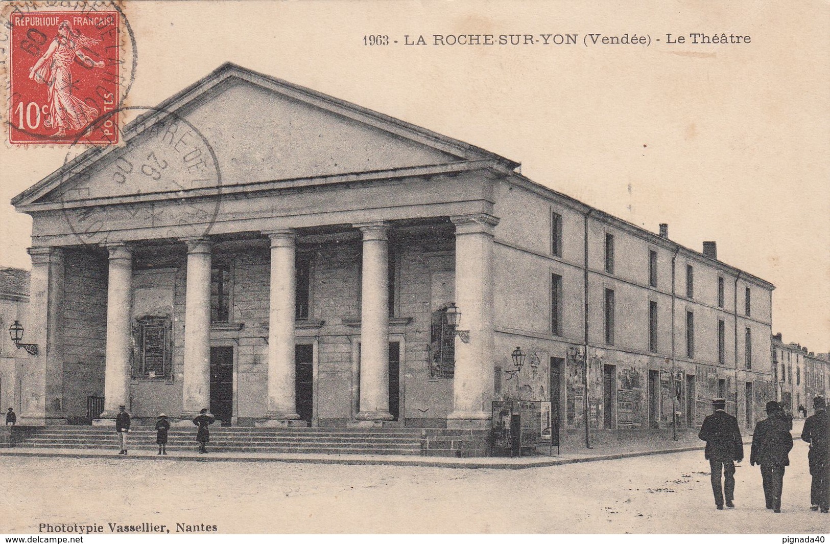 Cp , 85 , LA ROCHE-sur-YON , Le Théâtre - La Roche Sur Yon