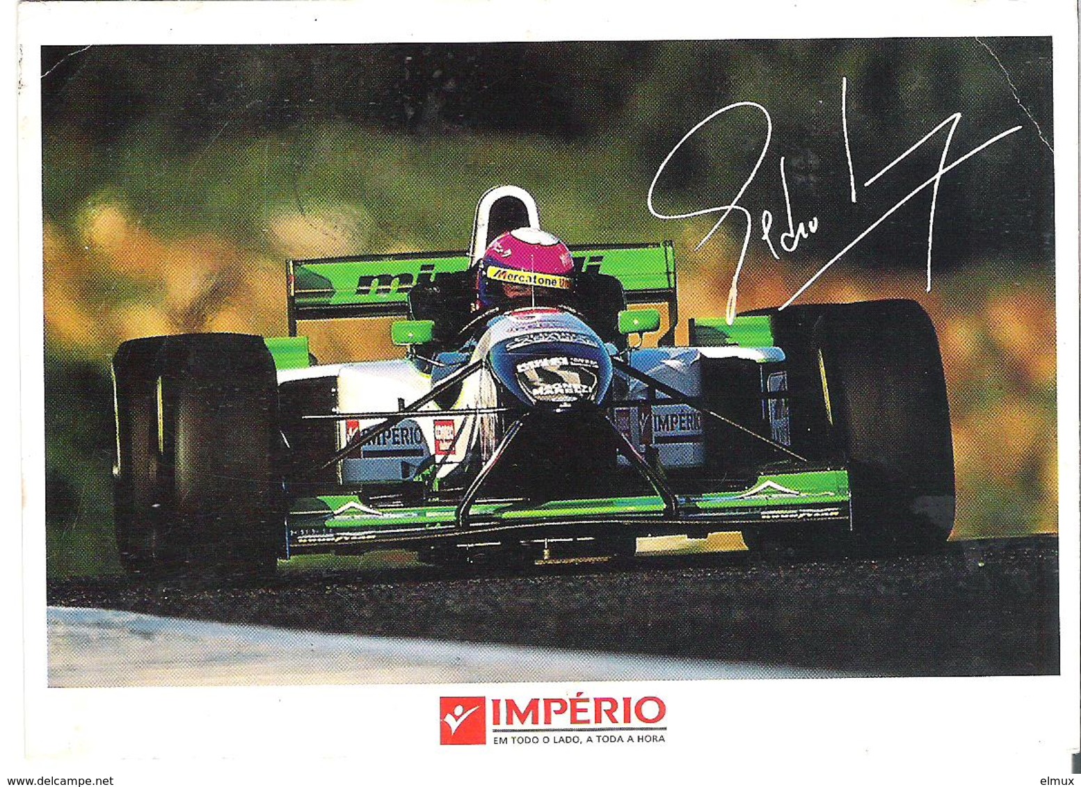 F1 - MINARDI. CP Autographe Pedro Lamy (coins Légèrement Marqués Voir Scan) - Grand Prix / F1