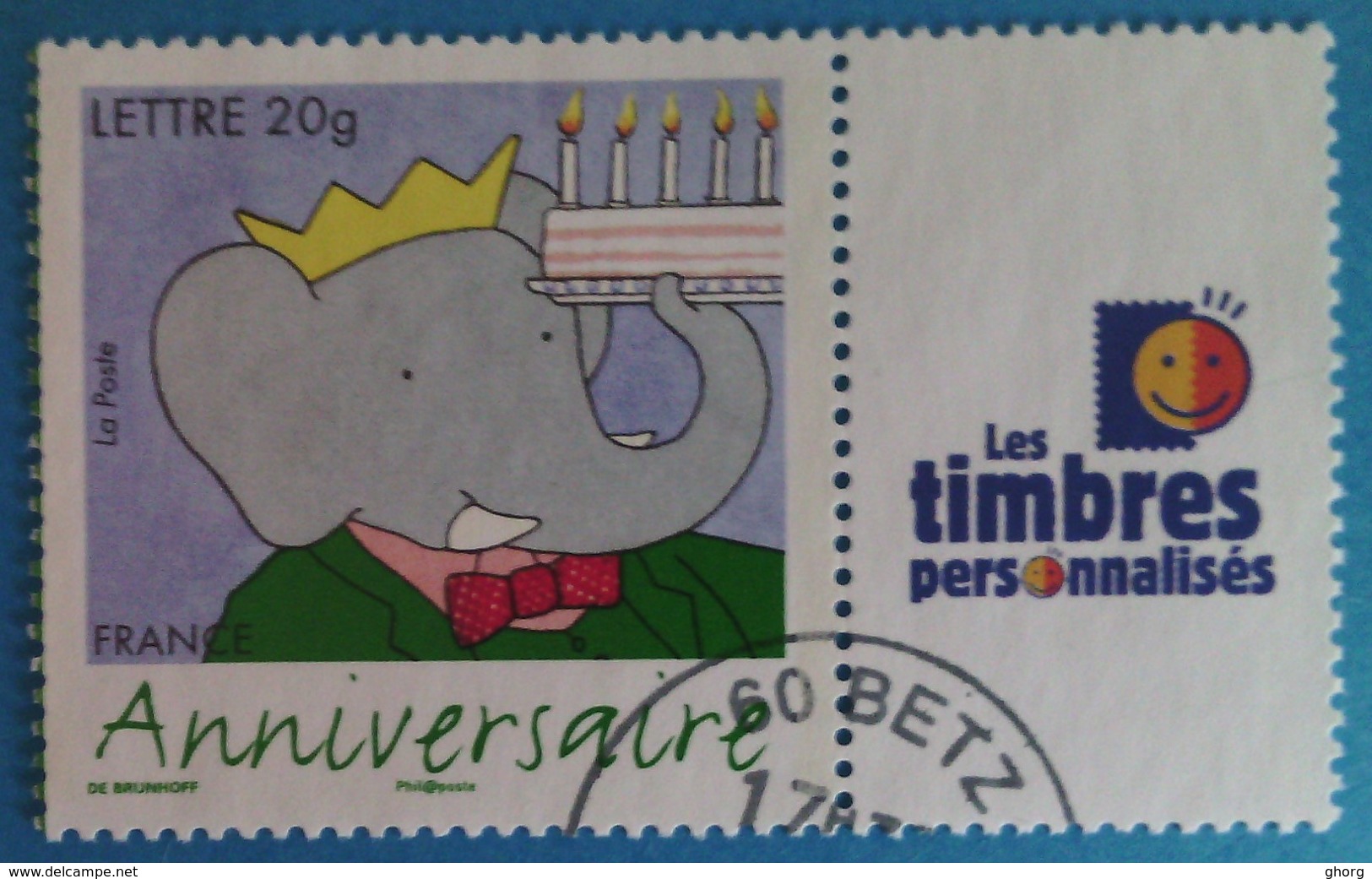 France 2006 : Timbres Pour Anniversaires Bande Déssinée 75 Ans De L'éléphant Babar N° 3927A Oblitéré - Other & Unclassified