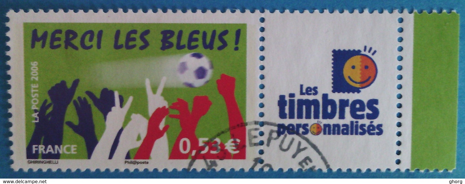 France 2006 : Sport Football "Merci Les Bleus" N° 3936A Oblitéré - Other & Unclassified