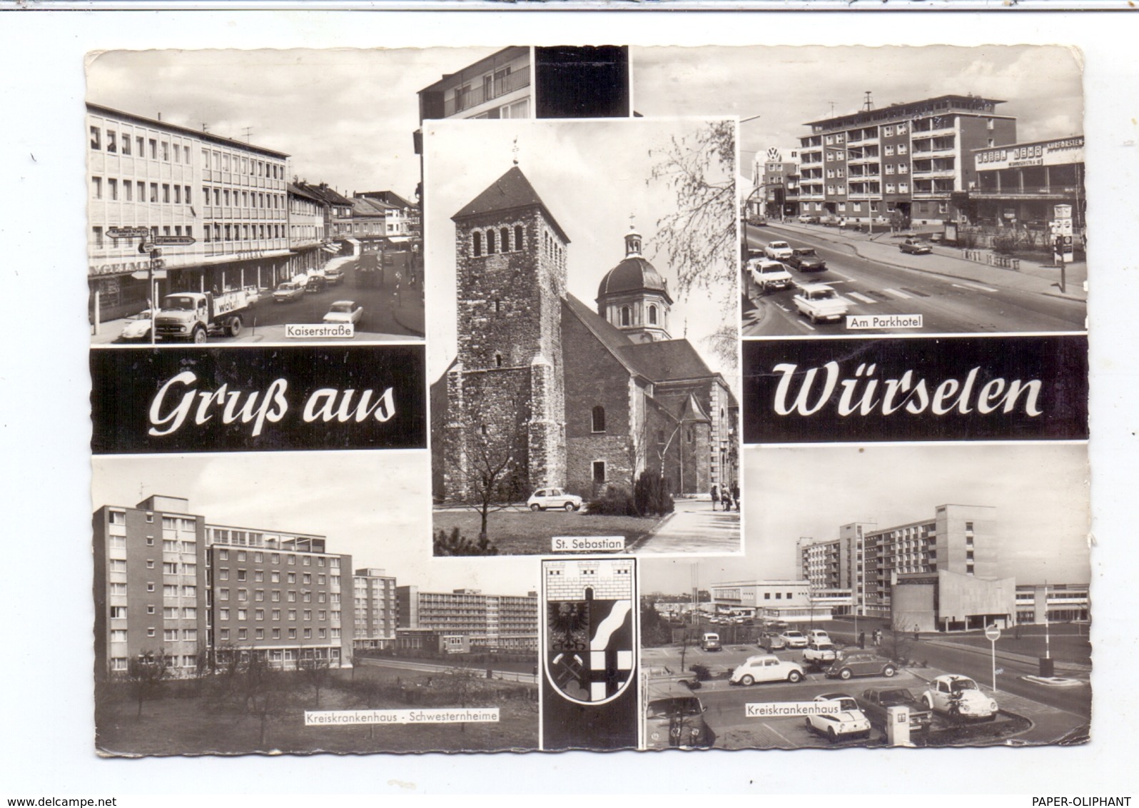 5102 WÜRSELEN, Kaiserstrasse, St. Sebastian Kirche, Parkhotel, Kreiskrankenhaus - Wuerselen