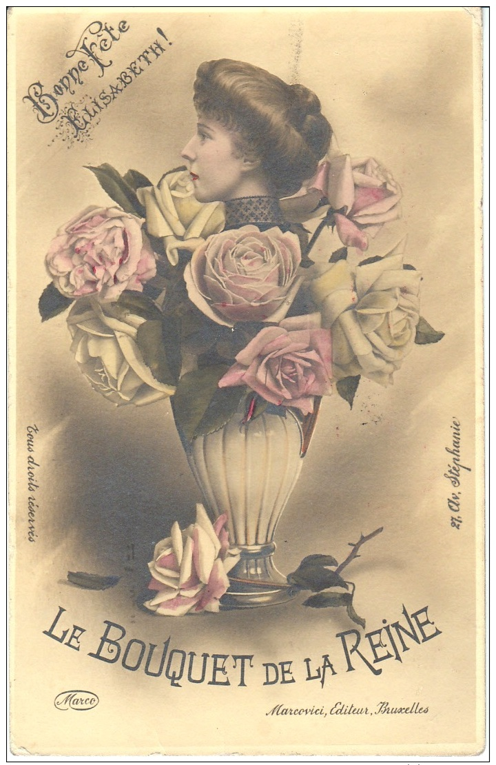 Cartolina Le Bouquet De La Reine 1930 Belgio - Other & Unclassified