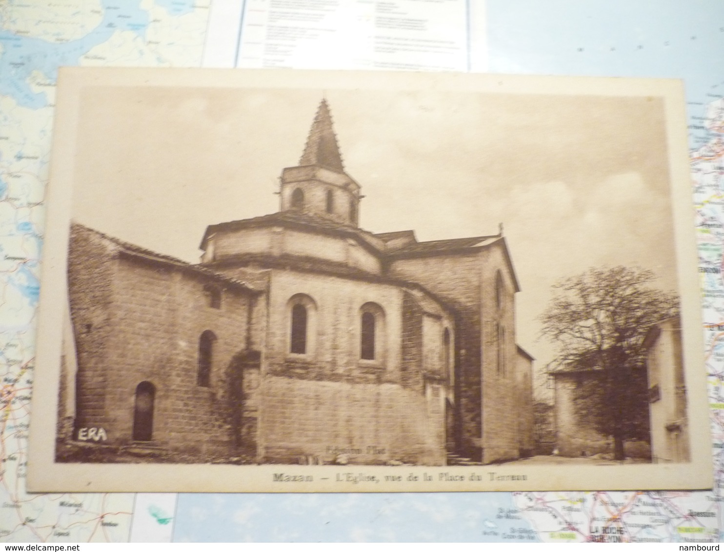 L'Eglise Vue De La Place Du Terreau - Mazan