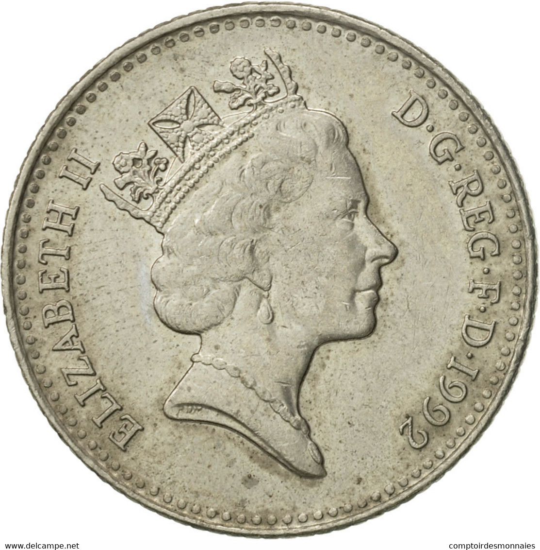 Monnaie, Grande-Bretagne, Elizabeth II, 10 Pence, 1992, TB, Copper-nickel - 10 Pence & 10 New Pence