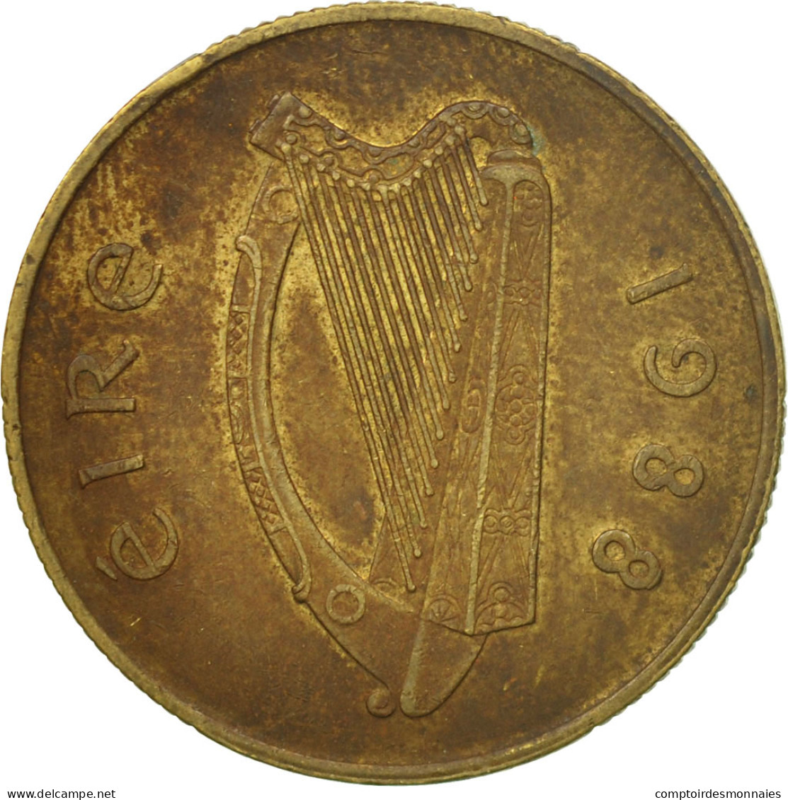 Monnaie, IRELAND REPUBLIC, 20 Pence, 1988, B+, Nickel-Bronze, KM:25 - Ireland