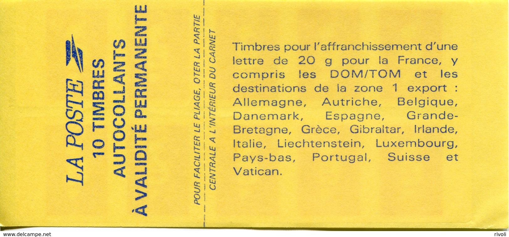 FRANCE -Carnet N° 2874-C4 Type MARIANNE De Briat  10 Timbres Cote 24e - Autres & Non Classés