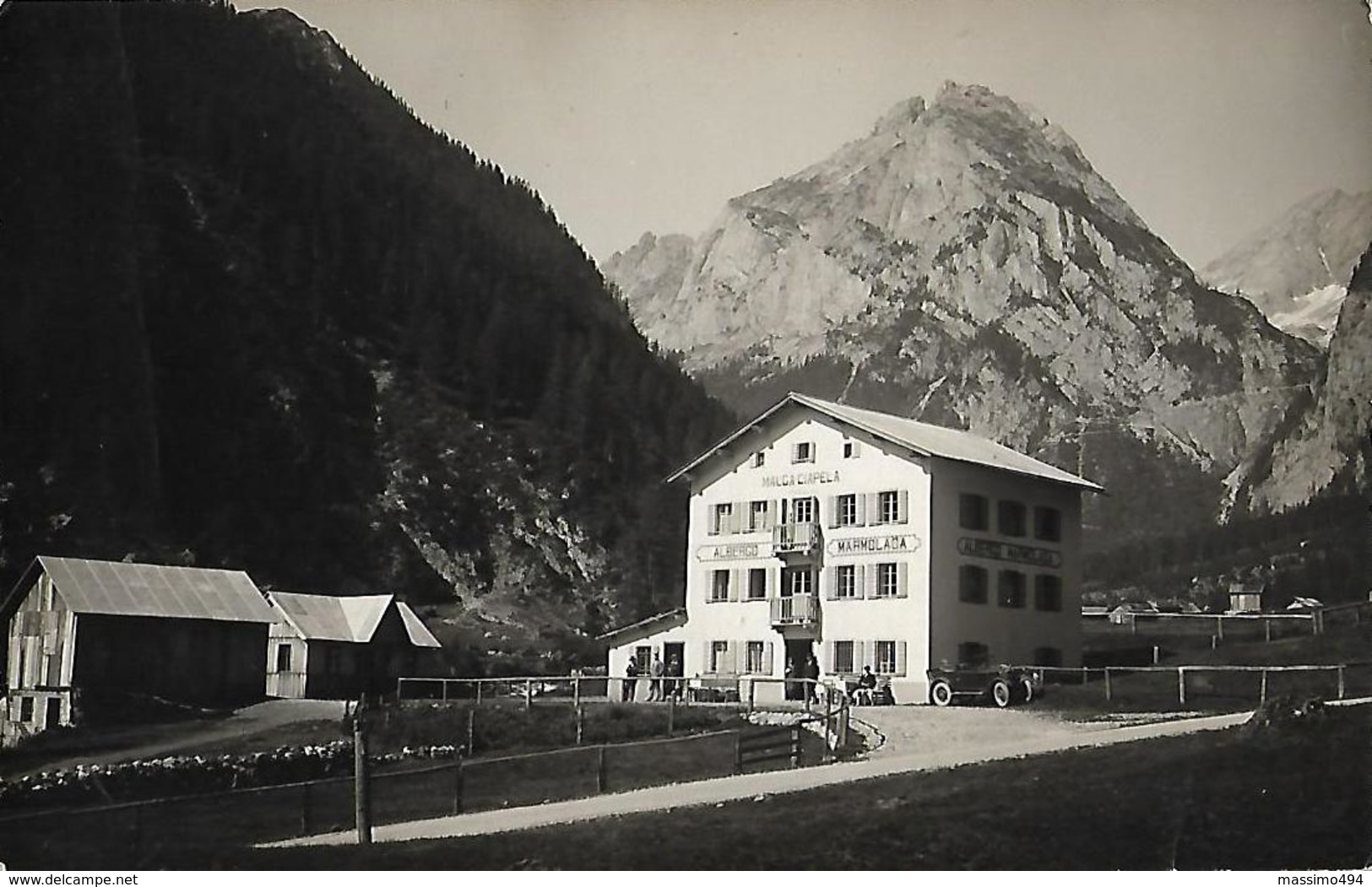 1482-4D ALBERGO RIFUGIO DI MALGA CIAPELA - MARMOLADA - Altri & Non Classificati