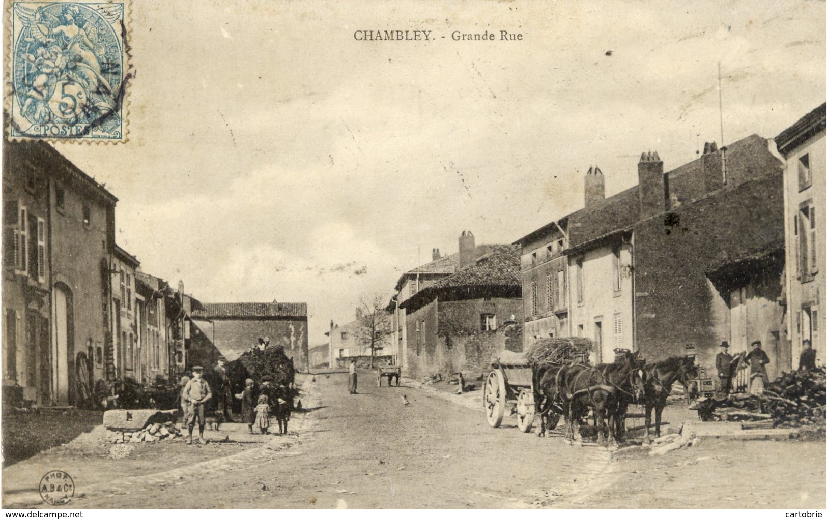 54 CHAMBLEY - Grande Rue - Très Animée - Chambley Bussieres