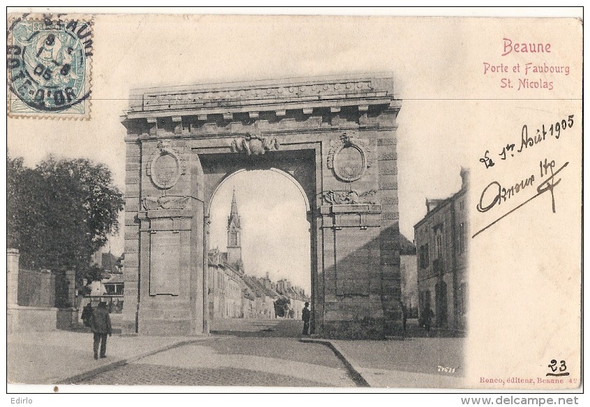 *** 21  ***  BEAUNE  Porte Du Faubourg St Nicolas - TTB Précurseur - Beaune