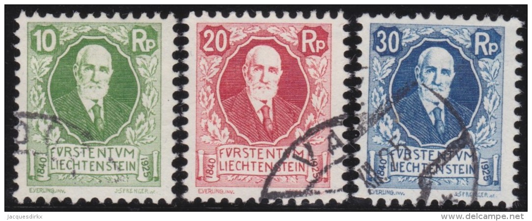 Liechtenstein    .    Yvert     .          72/74          .        O     .      Gebraucht - Gebraucht