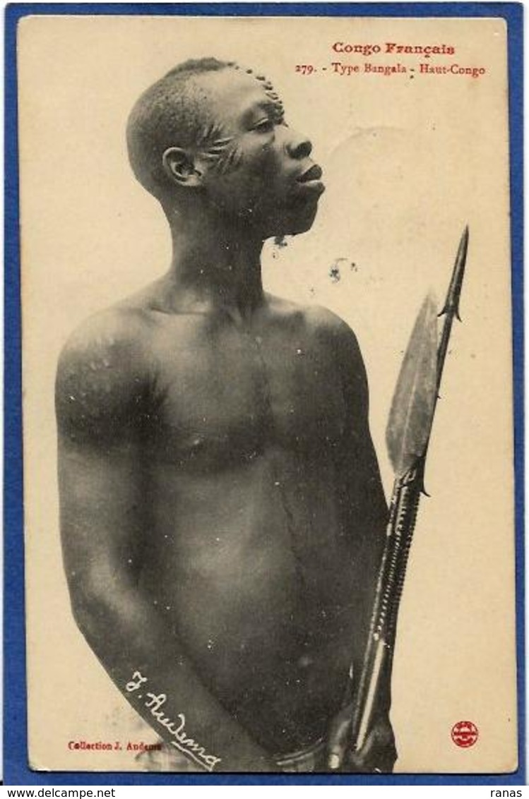 CPA Tatouages Tatoo Tatoe Congo Scarification Type Ethnic Circulé - Congo Francés