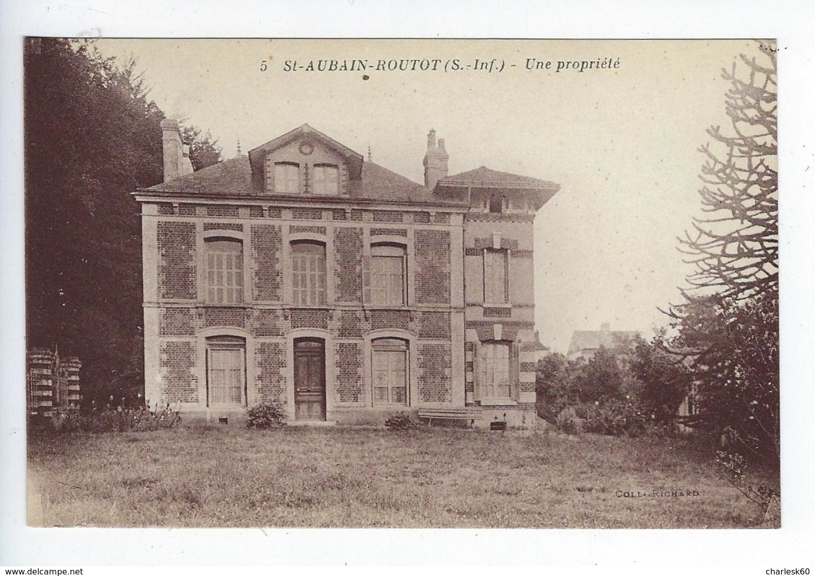 CPA - 76 - Saint Aubin Routot - Saint Romain De Colbosc - Une Propriété - Collection Richard - Saint Romain De Colbosc