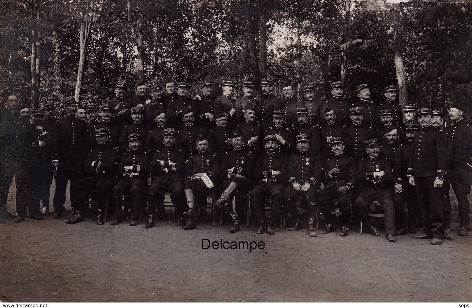 CP Photo : Les Officiers Du 117ème Régiment D'Infanterie - Le Mans - 1912 - Guerre, Militaire