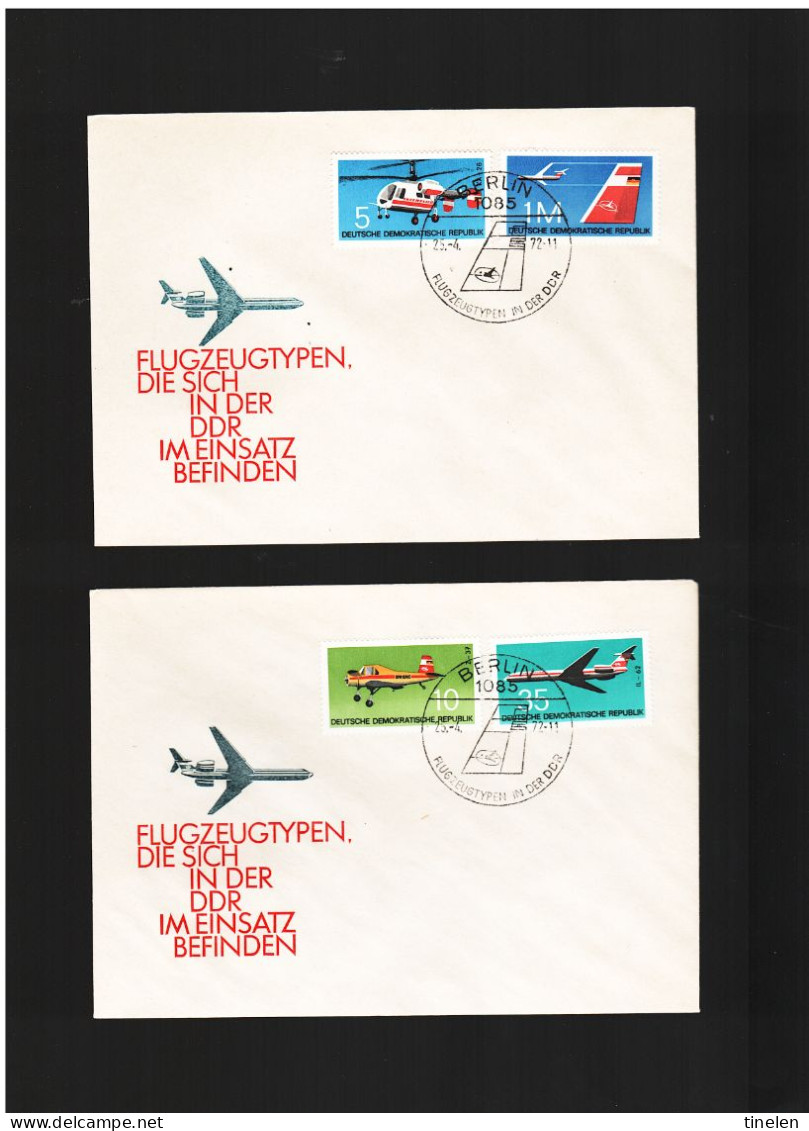 Germania Est-ddr /1972 Fdc Aviazione - 1971-1980