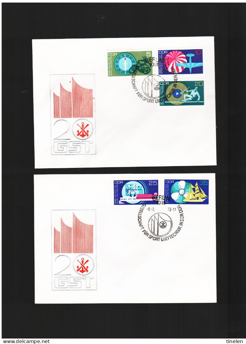 Germania Est-ddr /1972 Fdc  20° COLLABORAZIONE TECNICA E SPORT - Altri & Non Classificati