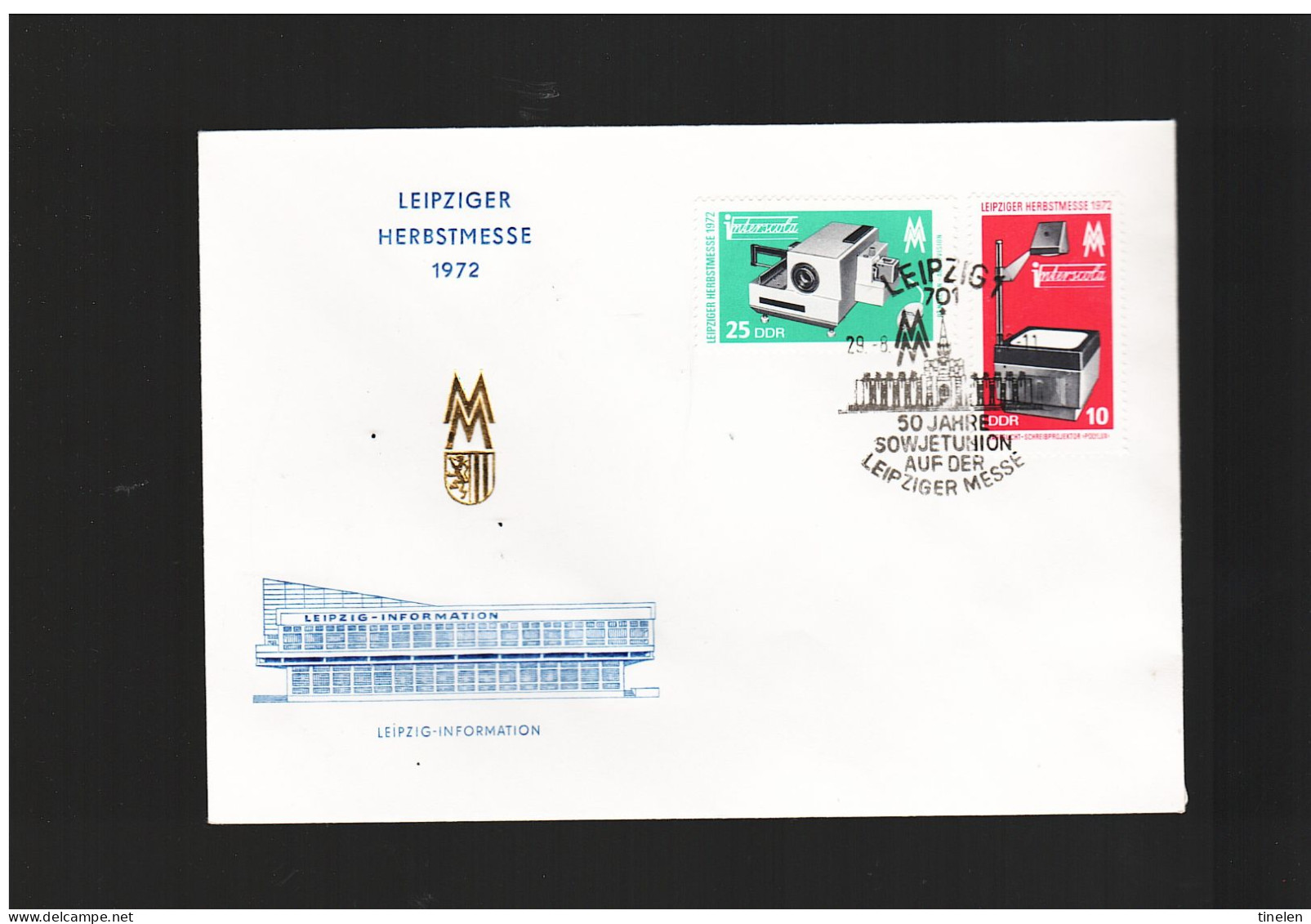 Germania Est-ddr /1972 Fdc LEIPZIGER HERBSTMESSE - 1971-1980