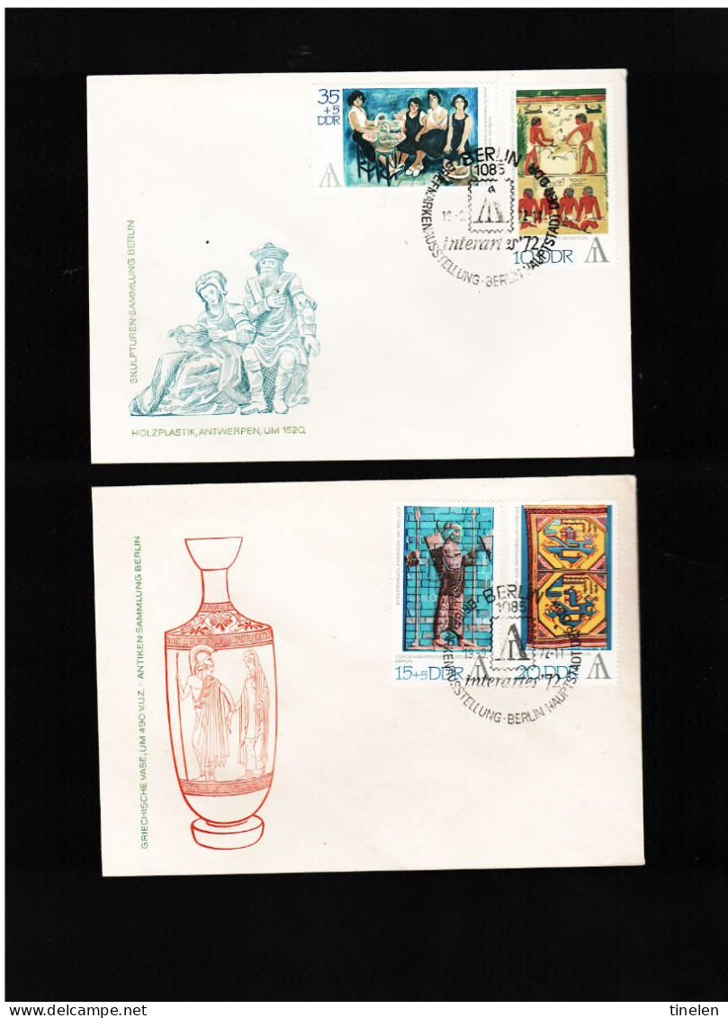 Germania Est-ddr /1972 Fdc INTERNATIONALE BRIEFMARKENAUSSTELLUNG " INTERARTES" - 1971-1980