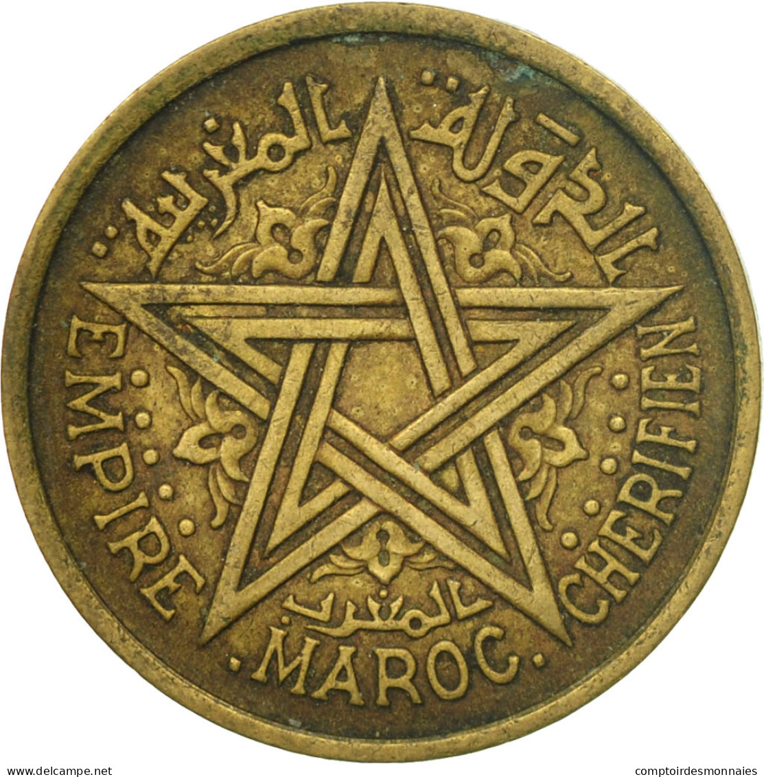 Monnaie, Maroc, Mohammed V, Franc, 1945, Paris, TTB, Aluminum-Bronze, KM:41 - Maroc