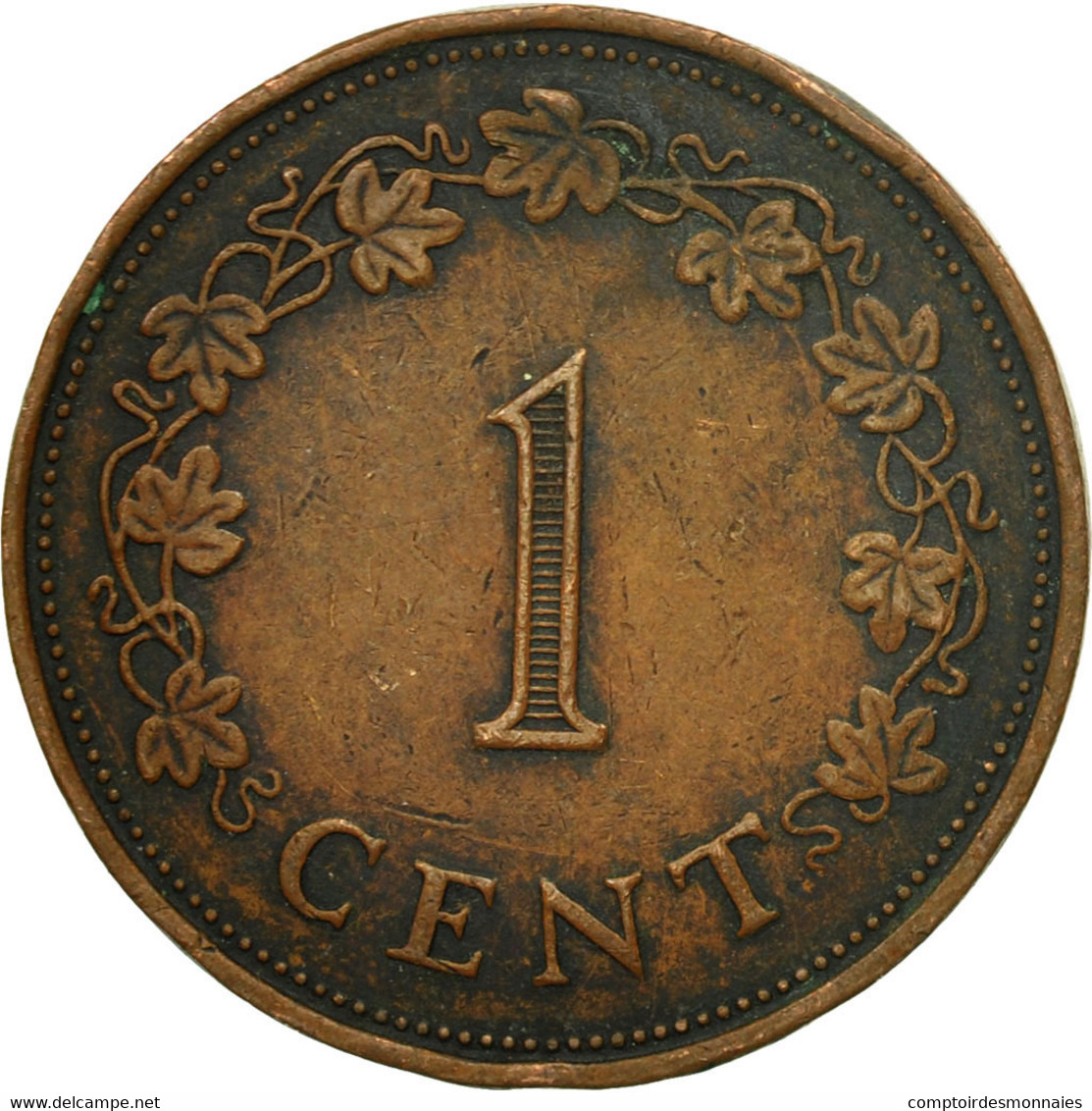 Monnaie, Malte, Cent, 1972, British Royal Mint, TTB, Bronze, KM:8 - Malta