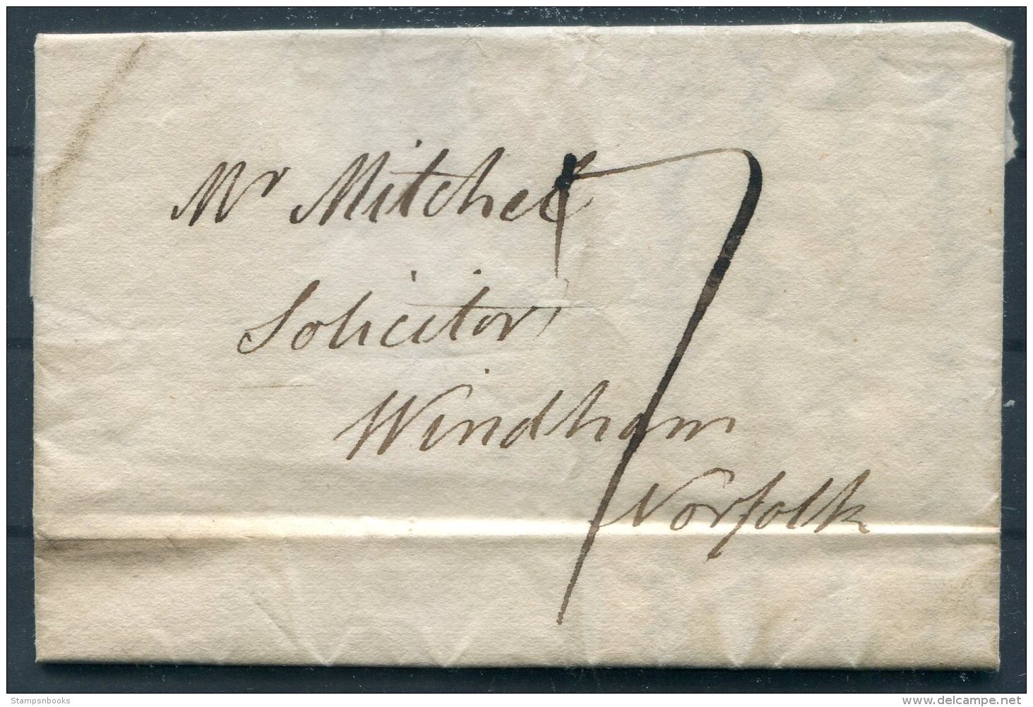 1823 GB Entire Bungay  - Windham Norfolk - ...-1840 Prephilately