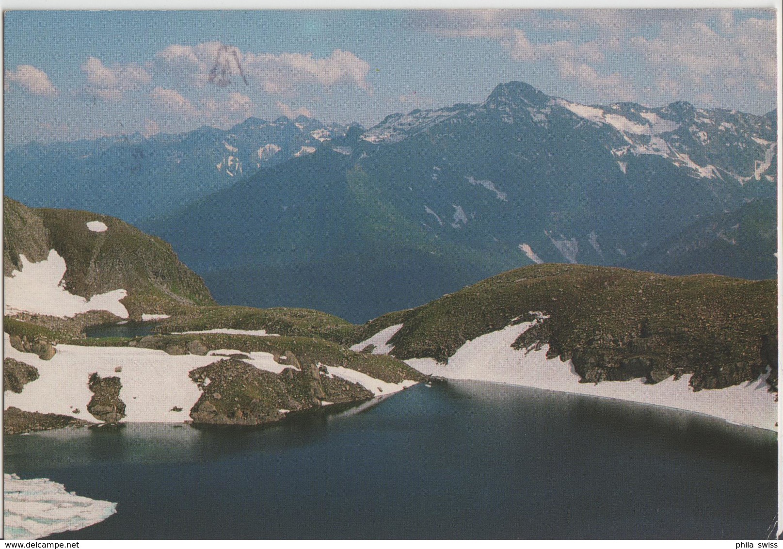 Lago Chiera S. Cari Sullo Sfondo Il Campo Tencia Valle Leventina - Campo