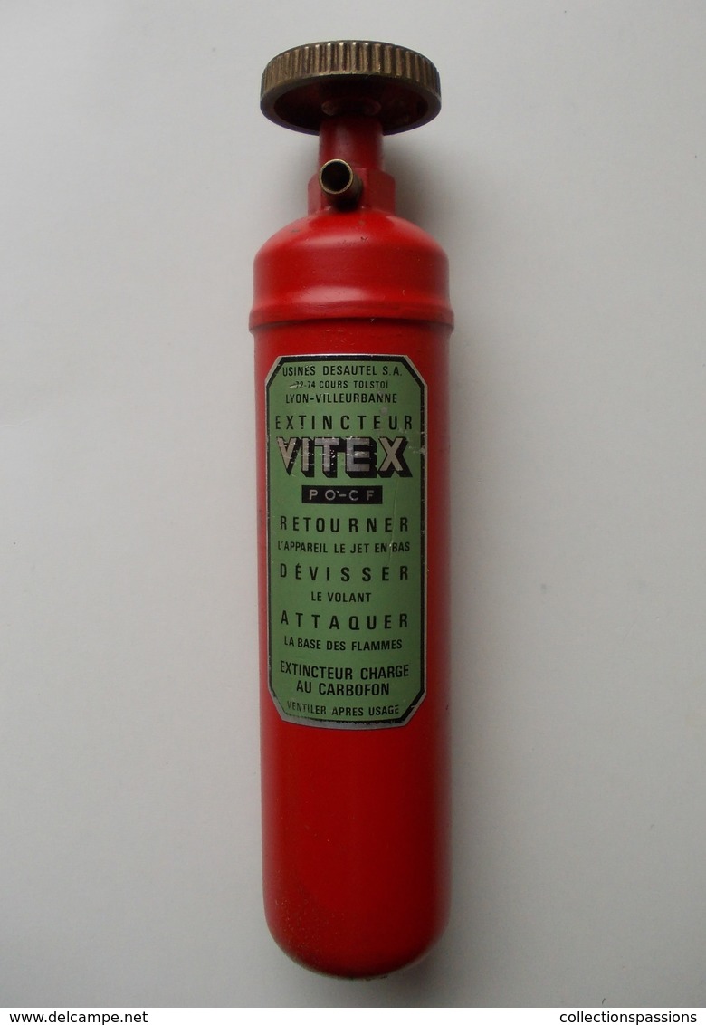 - Ancien Extincteur Automobile Vitex - - Firemen