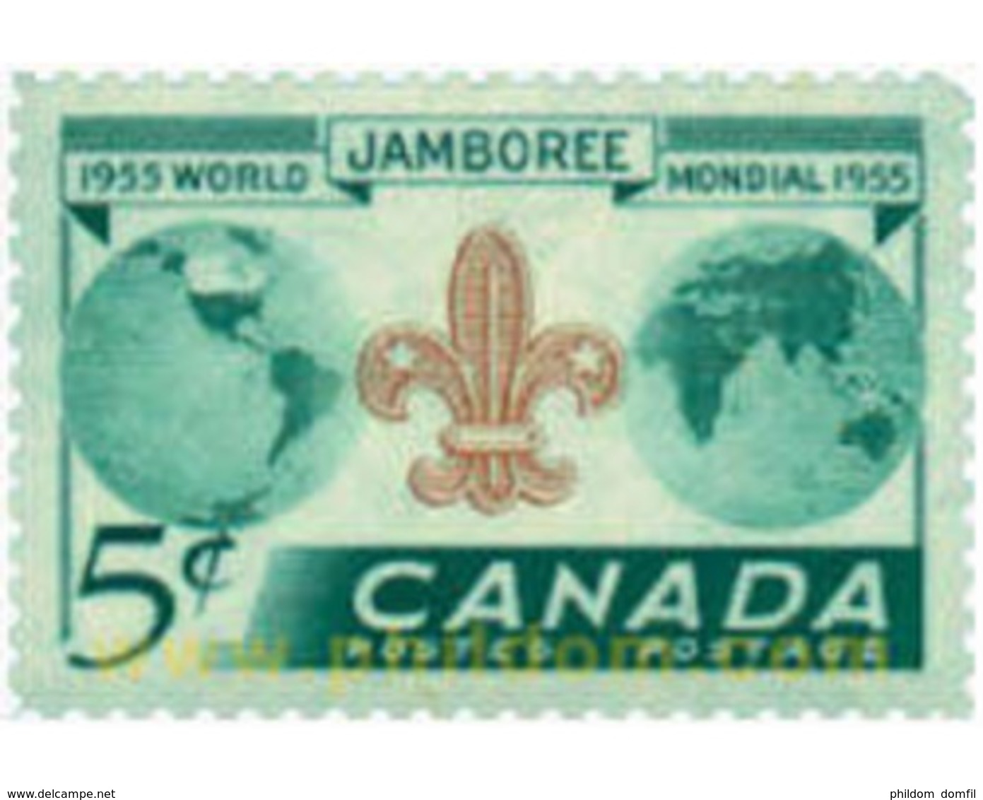 Ref. 250395 * HINGED * - CANADA. 1955. 8th WORLD JAMBOREE IN NIAGARA . 8 JAMBOREE MUNDIAL EN NIAGARA - Other & Unclassified