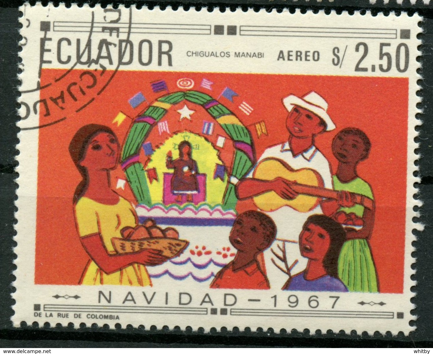 Ecuador 1967 2.50s  Christmas  Issue #765e  CTO - Equateur