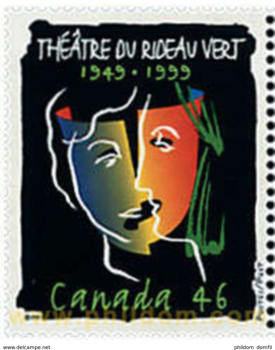 Ref. 51041 * MNH * - CANADA. 1999. 50 ANIVERSARIO DEL TEATRO DE RIDEAU VERT - Unused Stamps