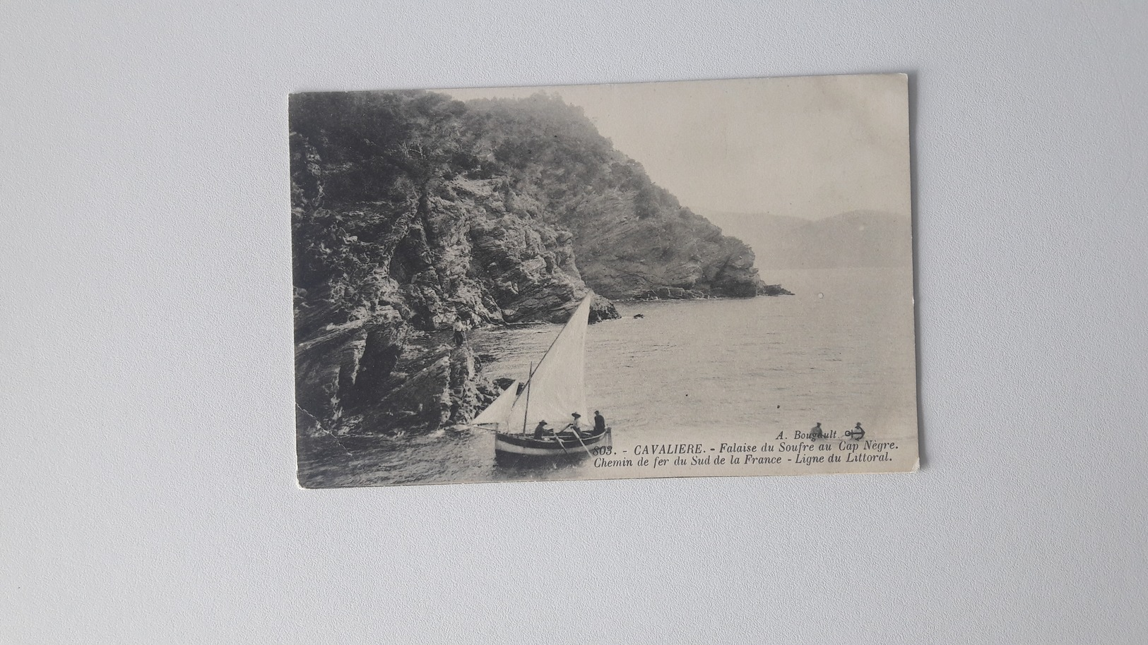 CAVALIERE (83) Falaise Du Soufre Au Cap Nègre - Chemin De Fer Du Sud De La France - Autres & Non Classés