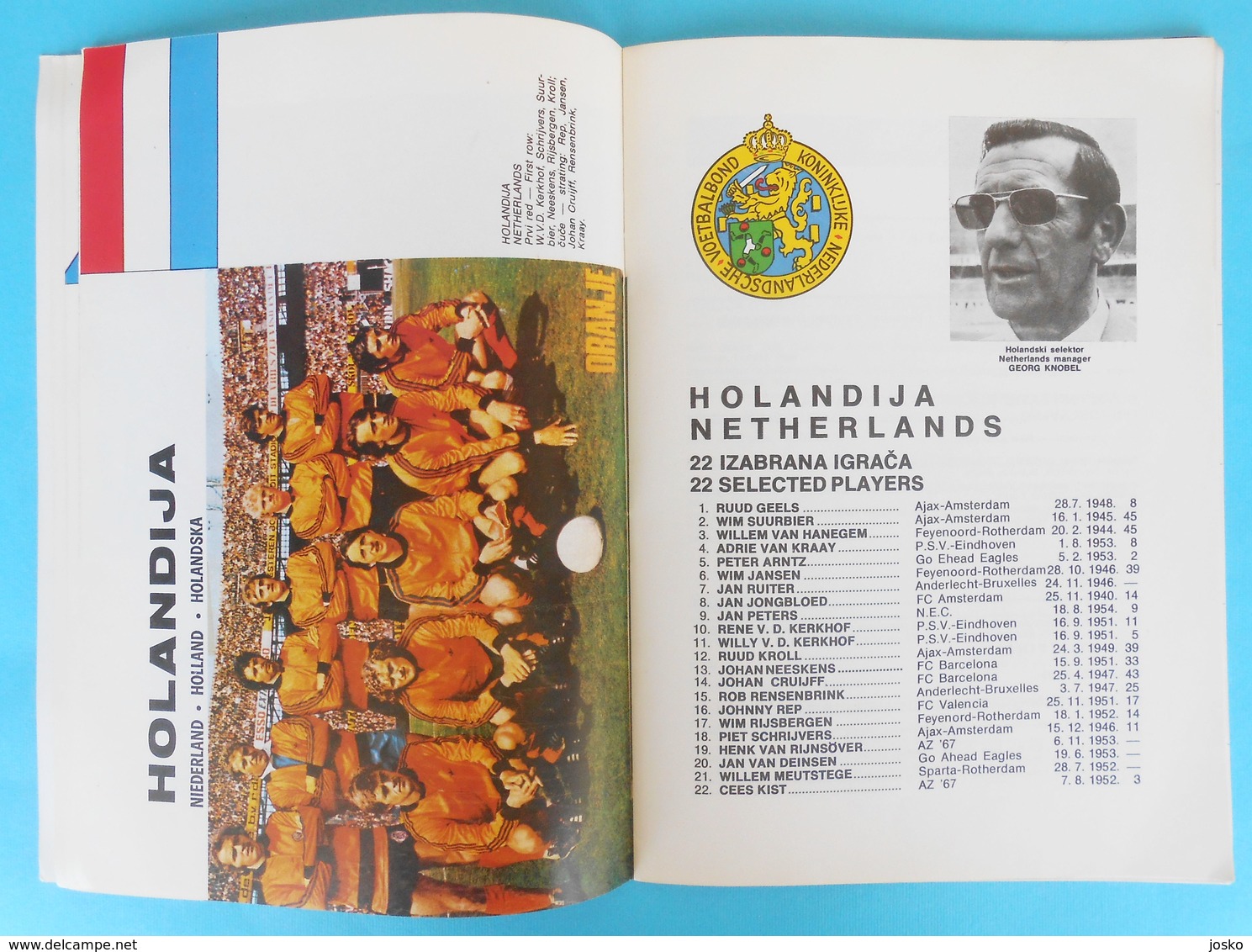 UEFA EURO 1976 (5th European Football Championship) programme * soccer fussball foot Czechoslovakia W. Germany Holland