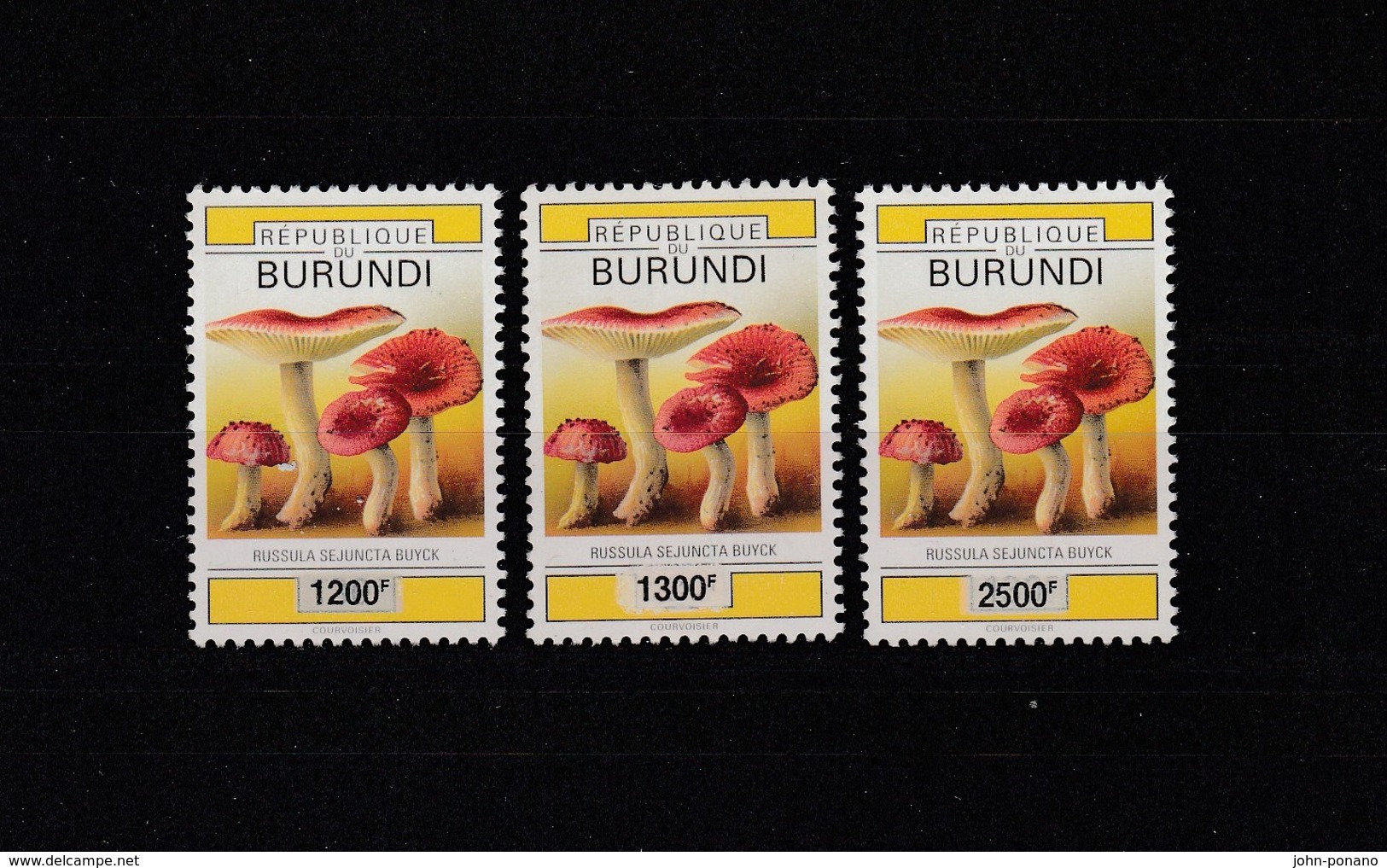 X] Série Set ** Burundi Champignon Surchargé Overprinted Mushroom 2008 -  Fortes Valeurs High Face Value. - Ungebraucht