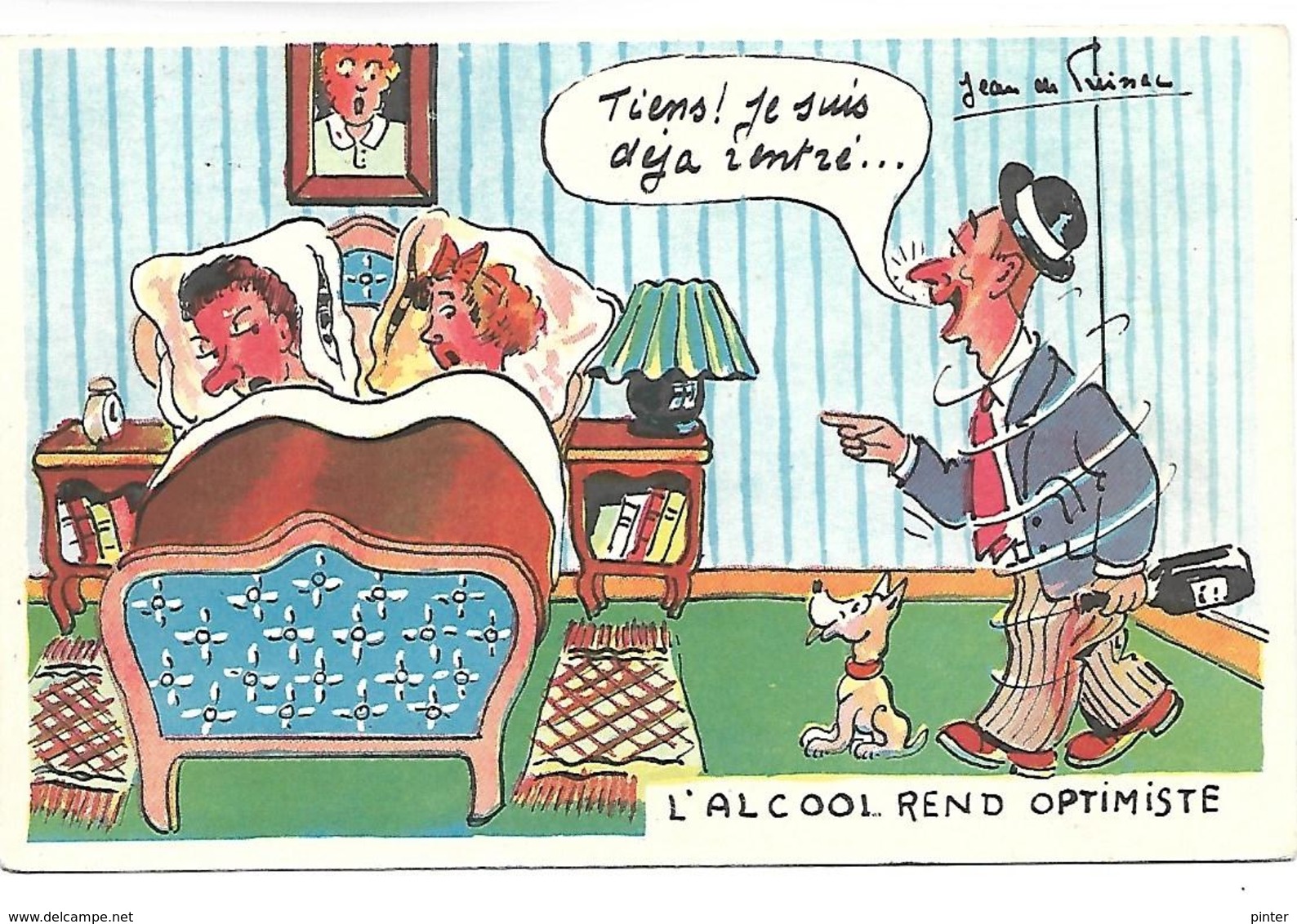 L'alcool Rend Optimiste - Illustrateur Jean De PREISSAC - Preissac