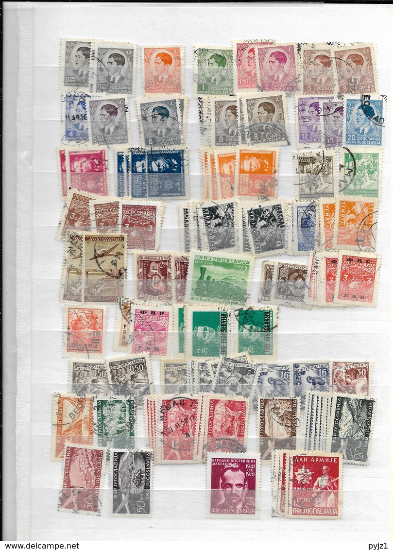 Yugoslavia USED  Many Stamps ! (13 Scans) - Sammlungen (ohne Album)