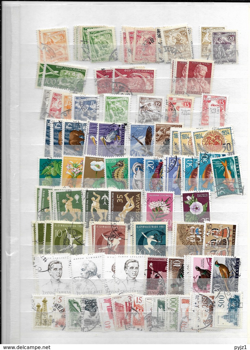 Yugoslavia USED  many stamps ! (13 scans)