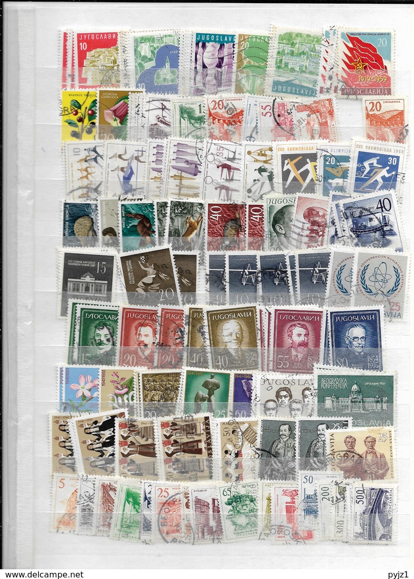 Yugoslavia USED  many stamps ! (13 scans)