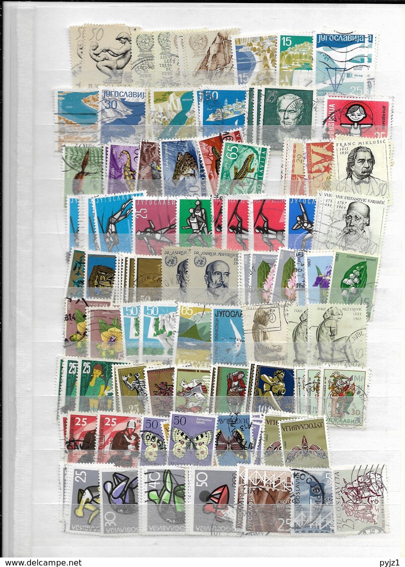 Yugoslavia USED  many stamps ! (13 scans)