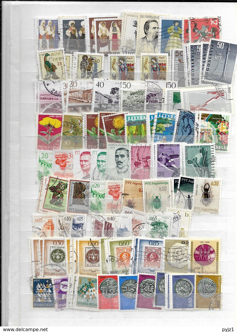 Yugoslavia USED  many stamps ! (13 scans)