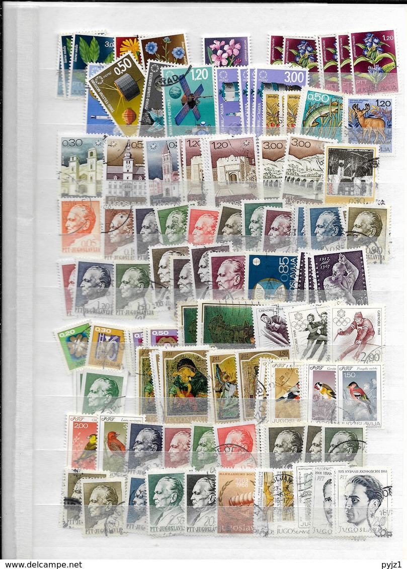 Yugoslavia USED  many stamps ! (13 scans)