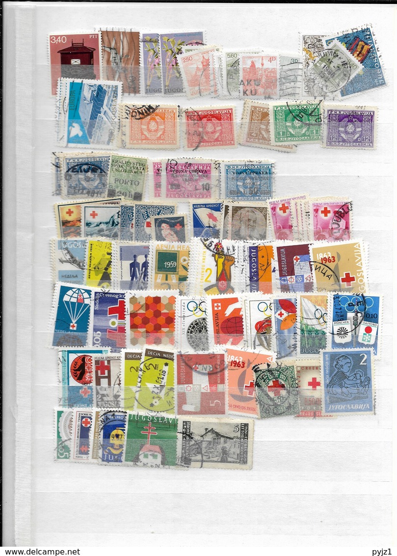 Yugoslavia USED  many stamps ! (13 scans)