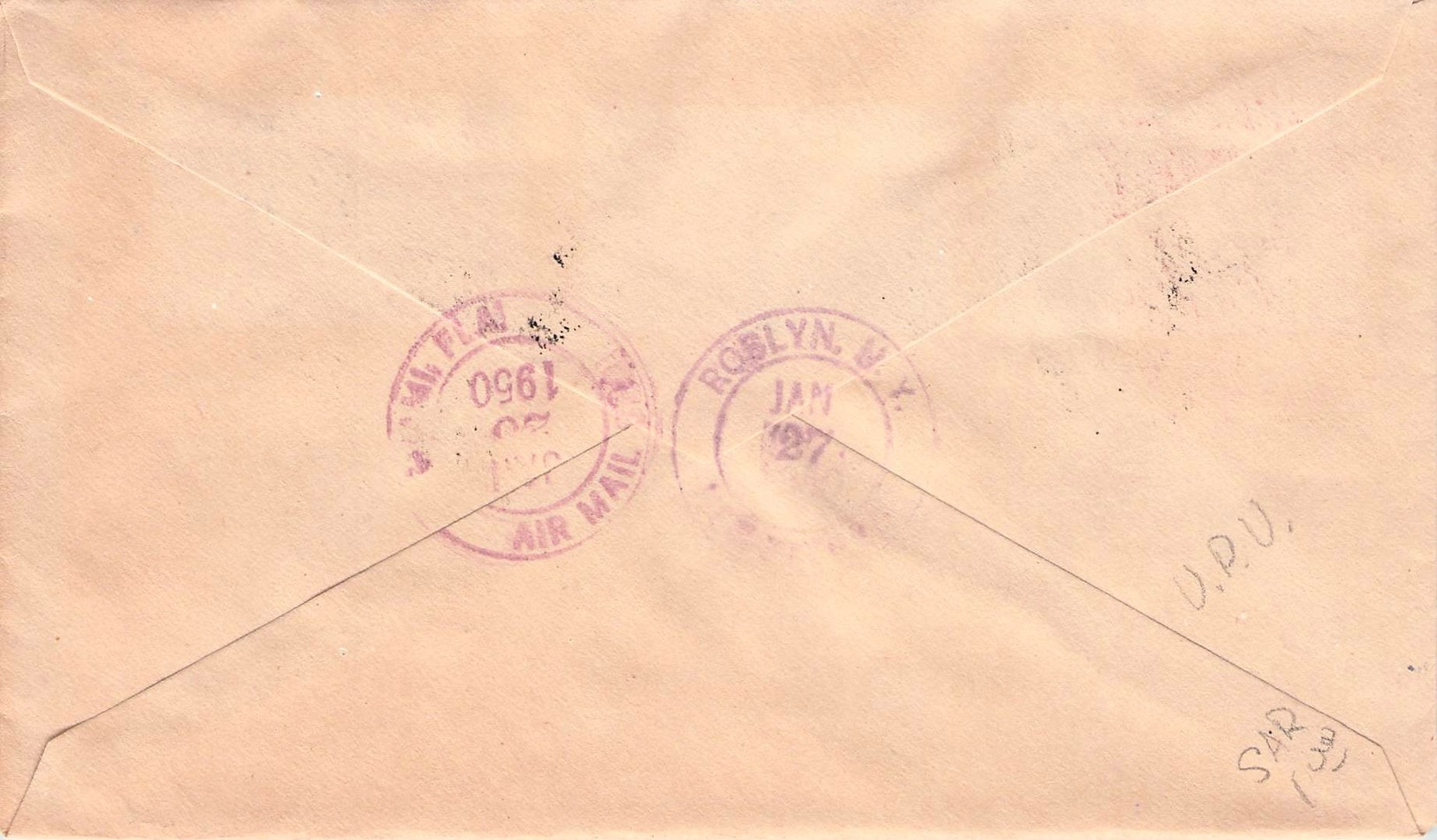 CHILE - FDC 1950 UPU Mi #444-447 - Chile