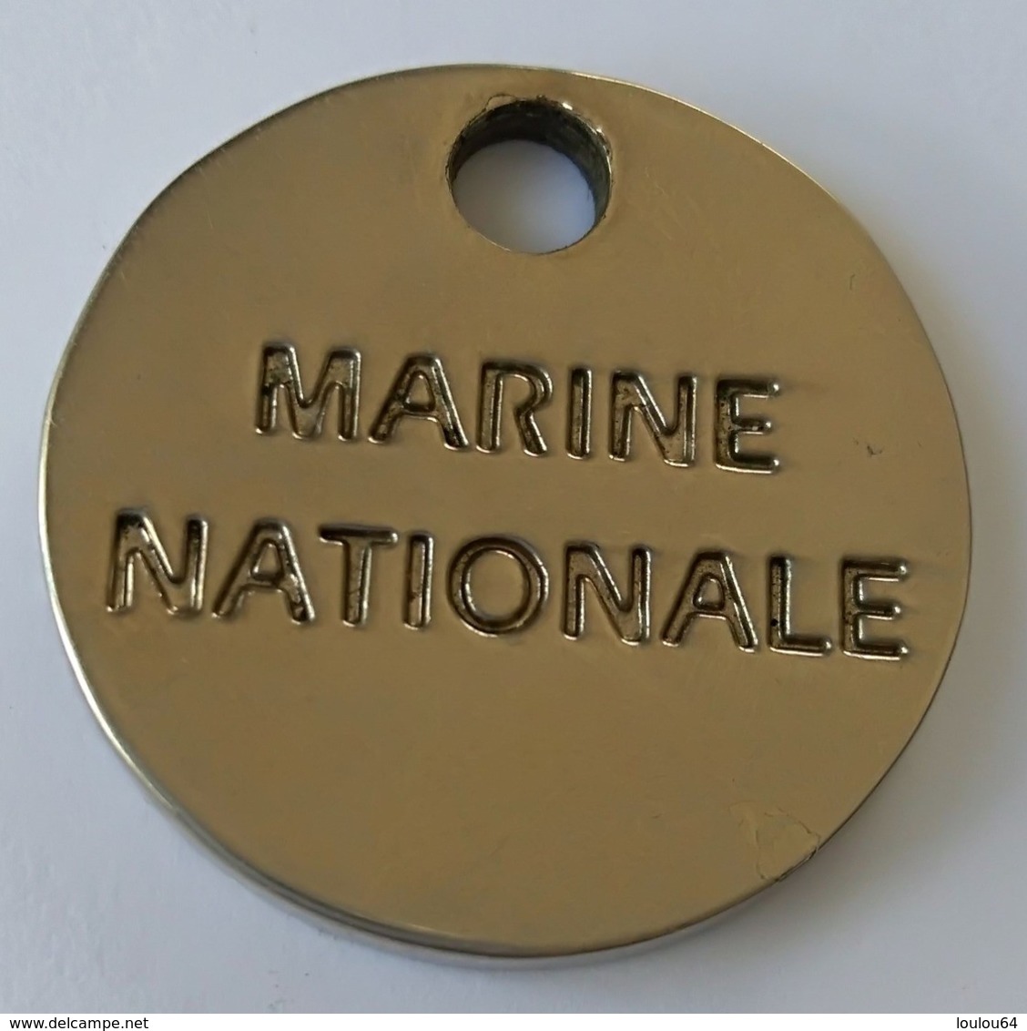 Jeton De Caddie - MARINE NATIONALE - La Marine Moi J'aime - En Métal - - Jetons De Caddies
