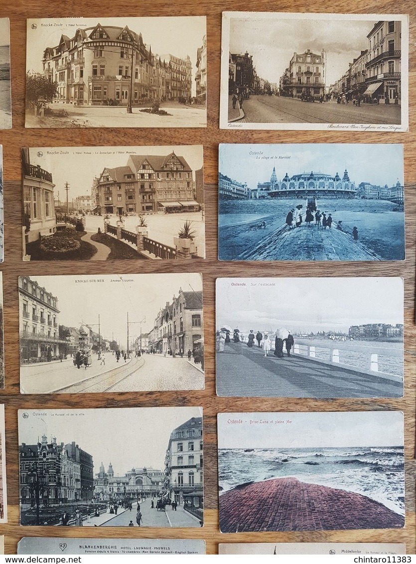 Lot 28 Cartes Postales - Côte Belge/Ostende/Knocke/Wenduyne - Années 10/20 - Oostende