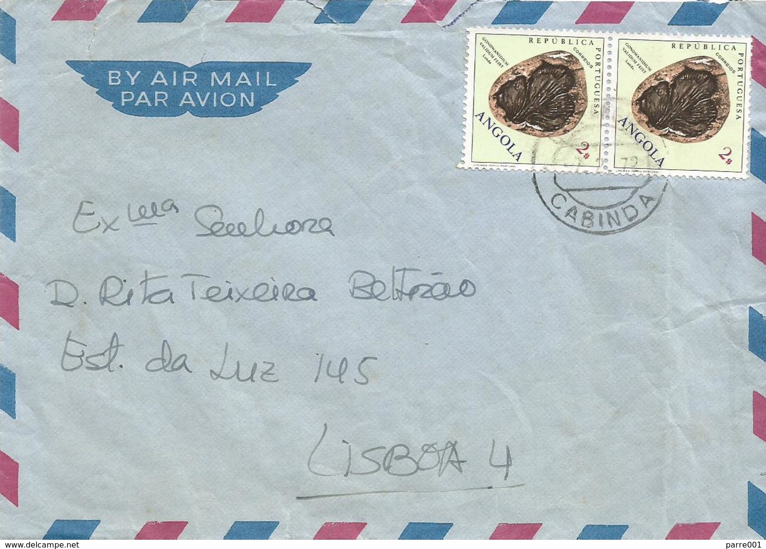 Angola 1972 Cabinda Fossil Neuropteridium Validum Cover - Angola